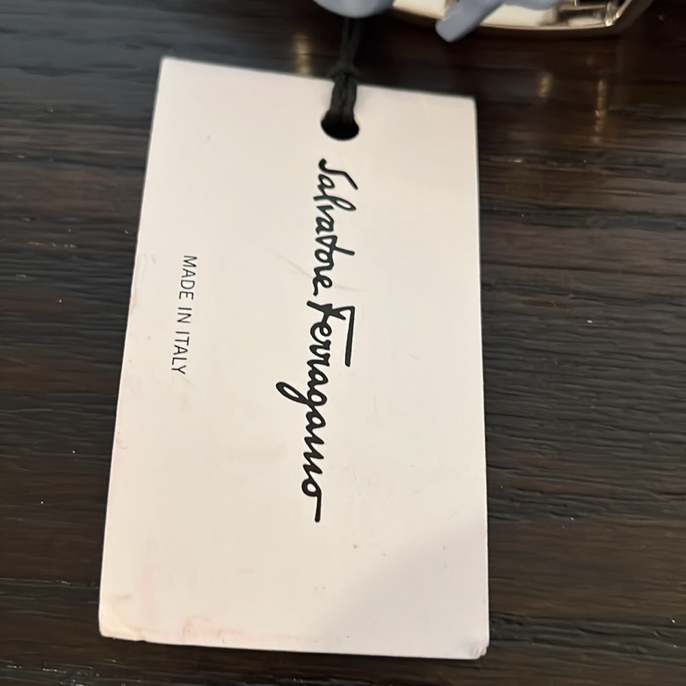 Men's Salvatore Ferragamo Blue Buc Suede Belt